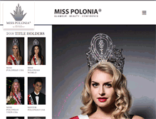 Tablet Screenshot of misspoloniaworld.com